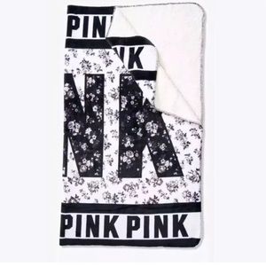 New in packaging Pink Sherpa Blanket